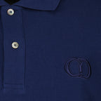 Dior Polo, Blue Cotton Piqué, Men's Fashion, Stylish Polo, Elegant Shirt