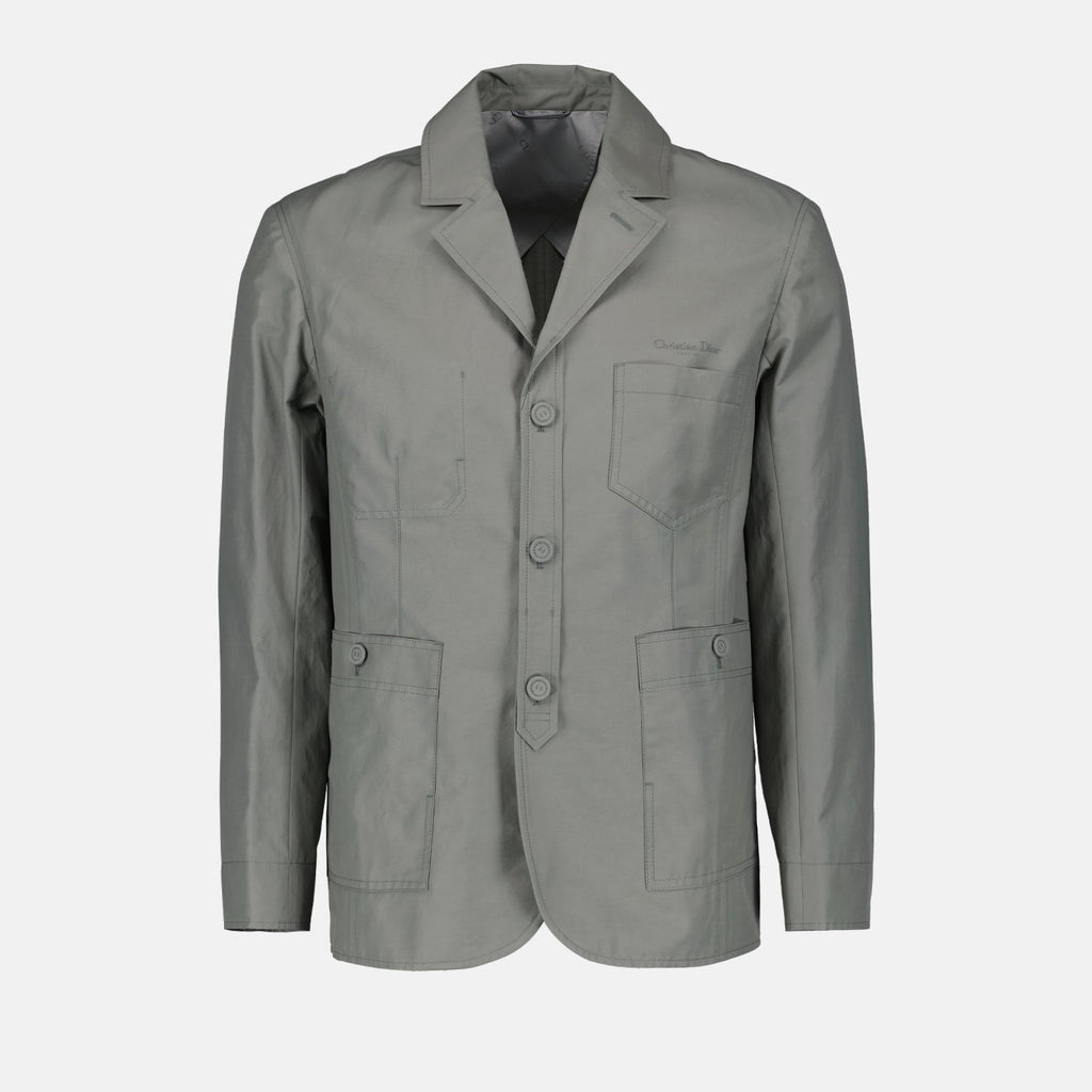 Image of Workwear Cotton Blend Jacket by Dior for Men - Season Spring-Summer 2024 - Front View