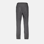 Dior, Grey Jogging Pants, Luxury Wool Pants, Casual Elegance, High-End Fashion