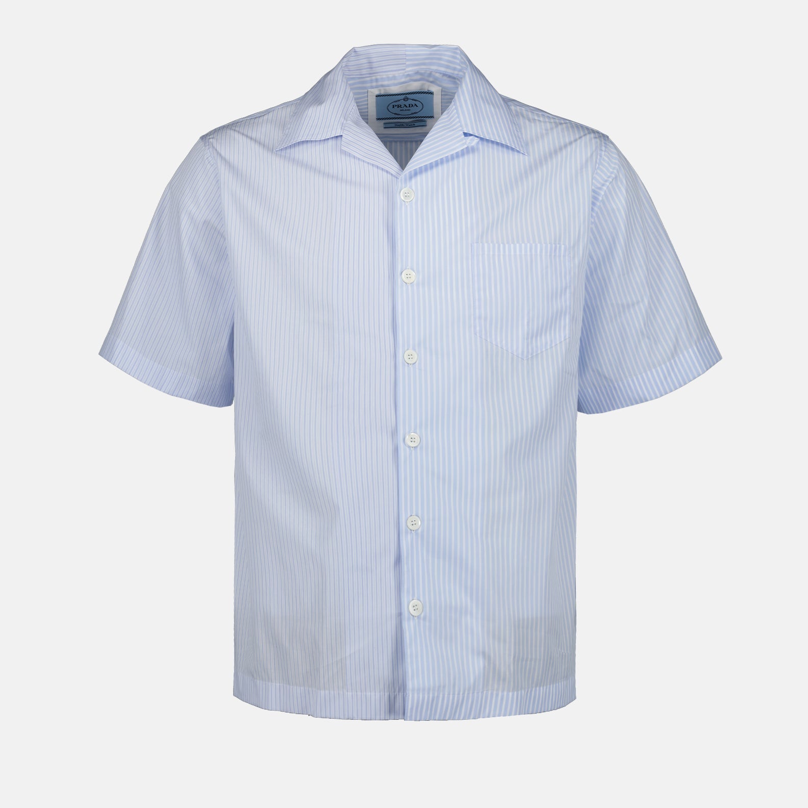 Camisa Azul e Branca Listrada