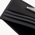 card holder, Saffiano leather, Re-Nylon, black card holder, accessories