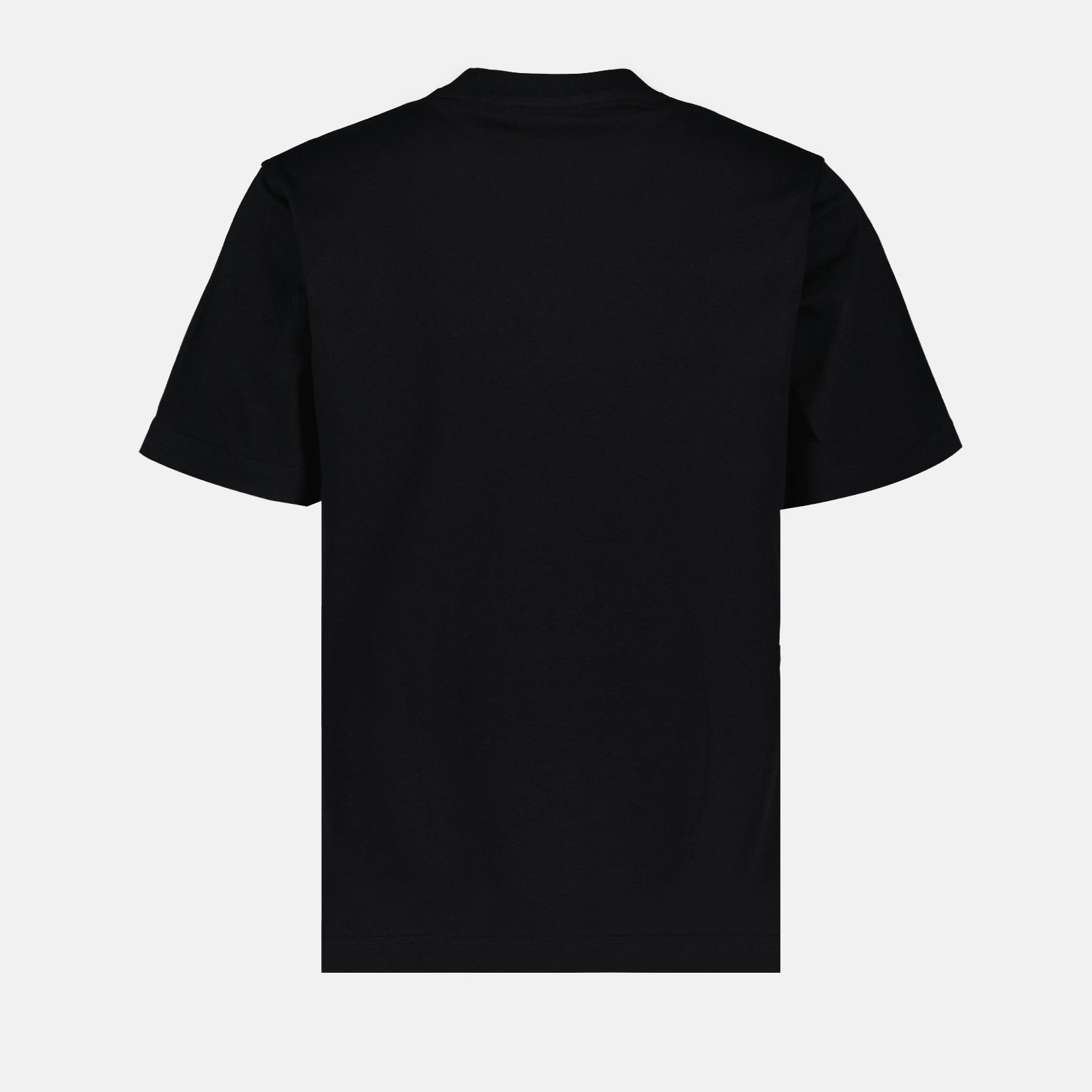 luxury t-shirt, Burberry t-shirt, black cotton t-shirt, embroidered t-shirt, high-end fashion