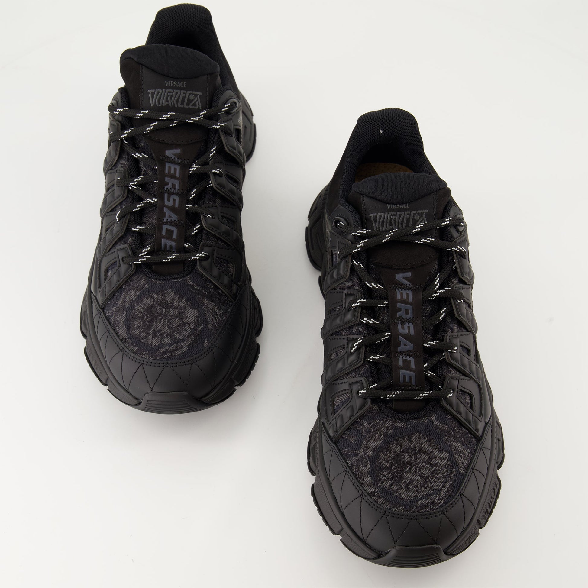 Versace sneakers, Trigreca Barocco, luxury sneakers, designer footwear, Versace Autumn-Winter 2024