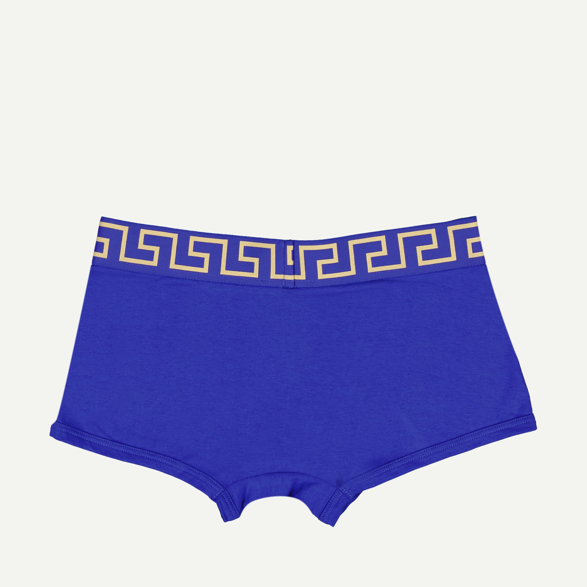 Medusa Greca boxer, royal blue boxer, Versace boxer, luxury men's underwear, cotton elastane boxer