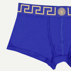 Medusa Greca boxer, royal blue boxer, Versace boxer, luxury men's underwear, cotton elastane boxer