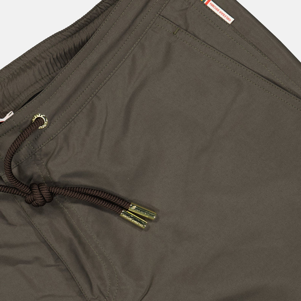 Shorts de Bain en Nylon Taupe