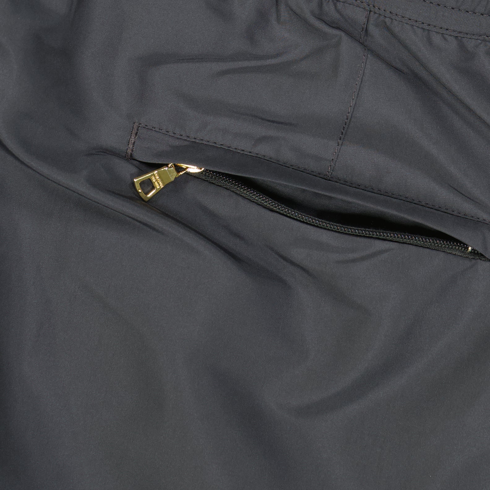 luxury swimwear, grey swim shorts, Orlebar Brown, Bulldog shorts, designer swim shorts