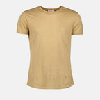 Linen T-shirt, Orlebar Brown, Beige T-shirt, Luxury Apparel, Elegant Casual Wear