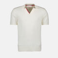 White Polo Shirt, Orlebar Brown, Luxury Polo, Elegant Polo, Men’s Designer Clothing