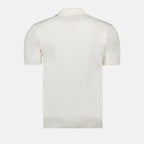 White Polo Shirt, Orlebar Brown, Luxury Polo, Elegant Polo, Men’s Designer Clothing