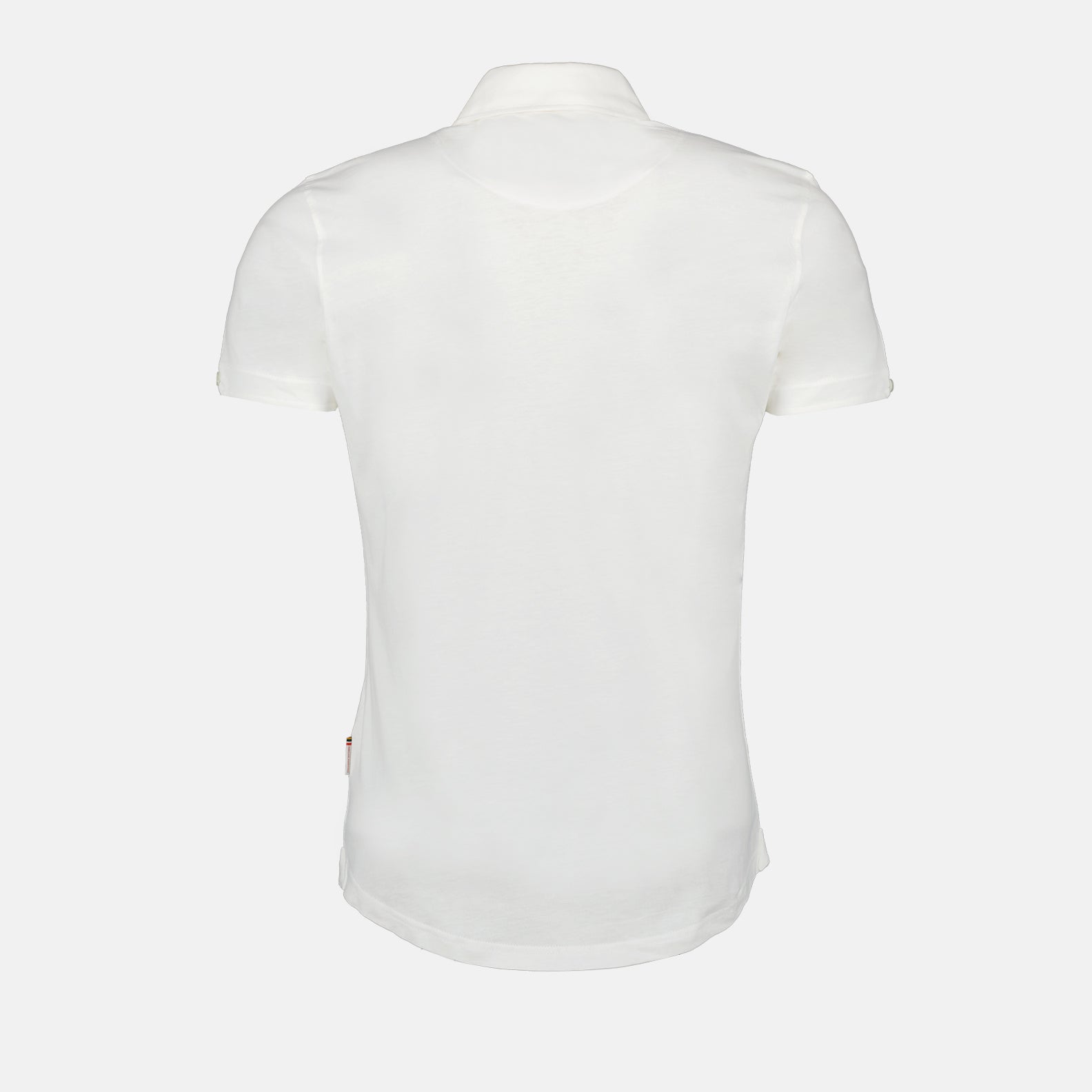 luxury polo, cotton silk blend, Orlebar Brown polo, elegant white polo, high-end menswear