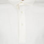 luxury polo, cotton silk blend, Orlebar Brown polo, elegant white polo, high-end menswear