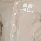 Veste en Vinyle Beige