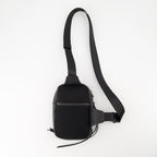 Image of Grained Leather Canvas Messenger Bag by Courreges for Men - Season Autumn-Winter 2024 - Detail View 2