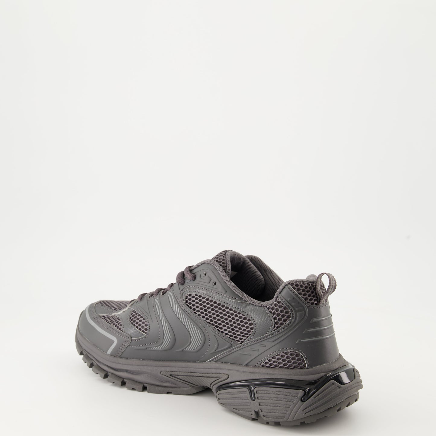 Diesel sneakers, mesh and PU sneakers, grey sneakers, Autumn-Winter 2024, crantée rubber sole