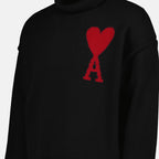 Oversized turtleneck, Black turtleneck, AMI Paris, Wool turtleneck, Luxury winterwear