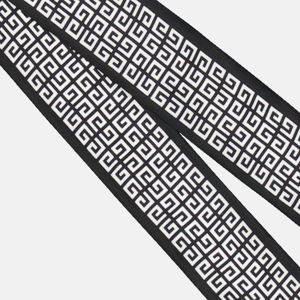 Givenchy silk bandeau, 4G print scarf, luxury accessories, black and white bandeau, designer silk scarf