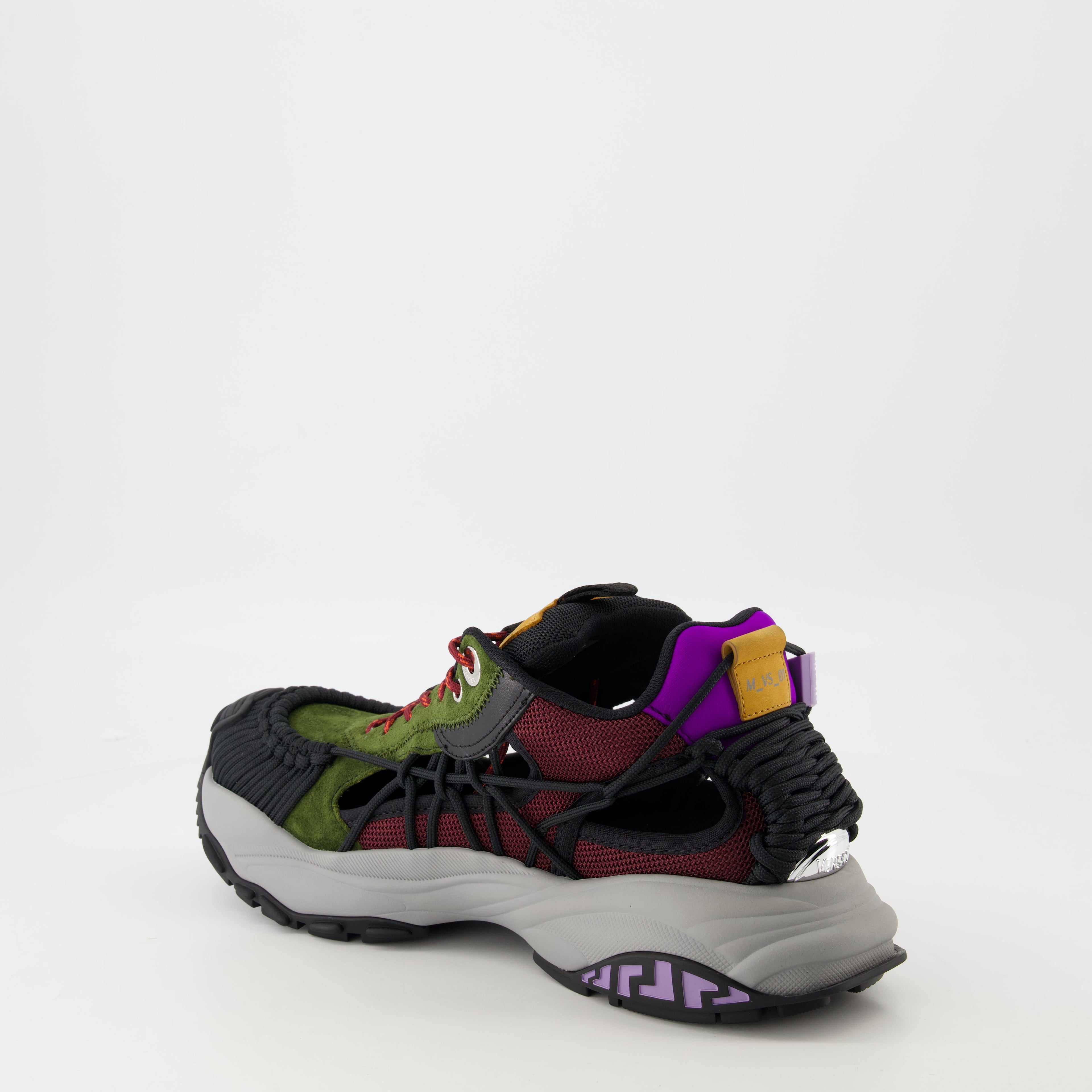 Mercury M_VS_01, green sneakers, Versace footwear, technical fabric sneakers, modern design sneakers