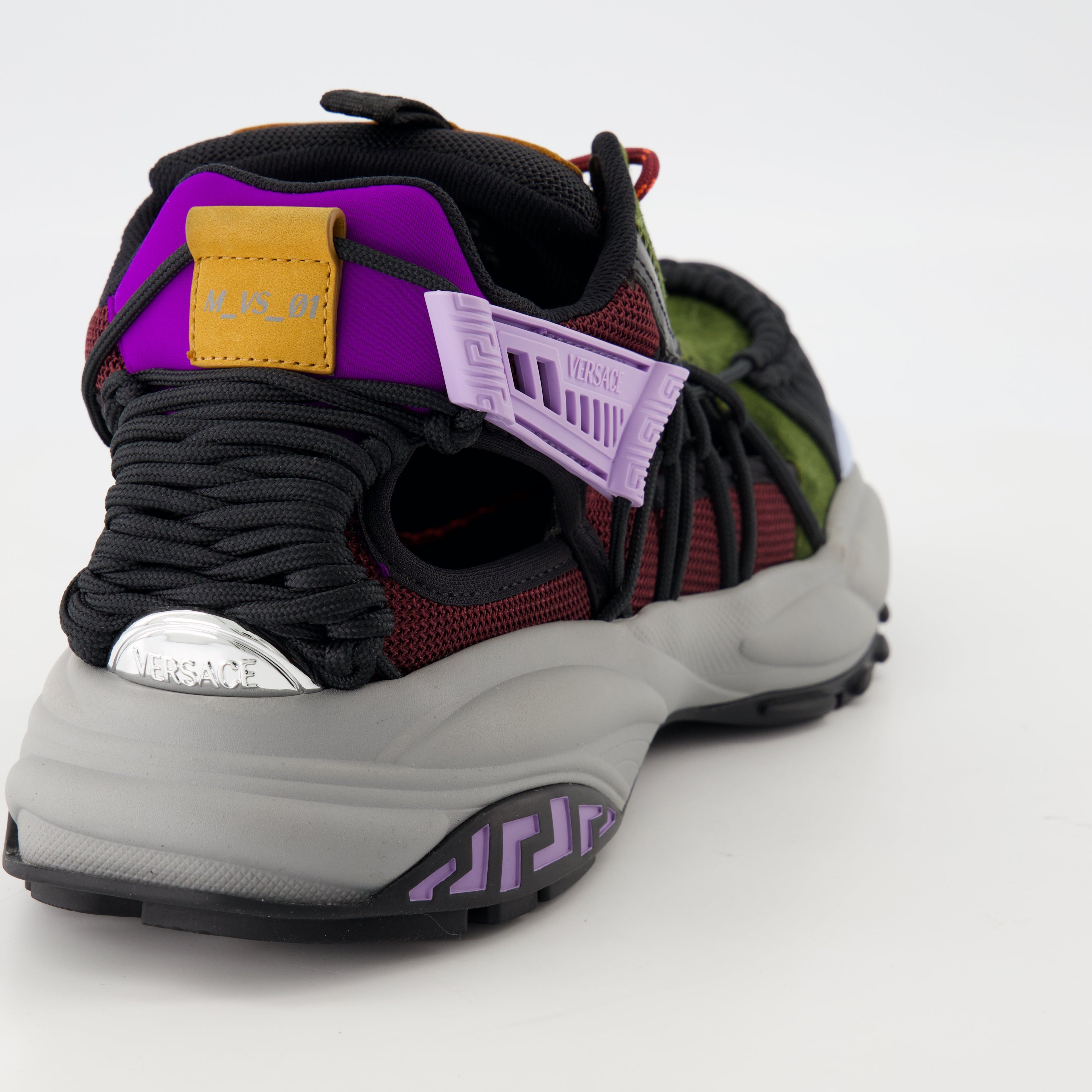 Mercury M_VS_01, green sneakers, Versace footwear, technical fabric sneakers, modern design sneakers