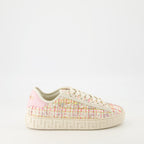 Greca sneakers, tweed sneakers, designer footwear, stylish sneakers, contemporary shoes