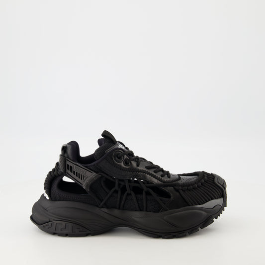 Versace sneakers, Mercury M_VS_01, black footwear, chic sneakers, designer footwear