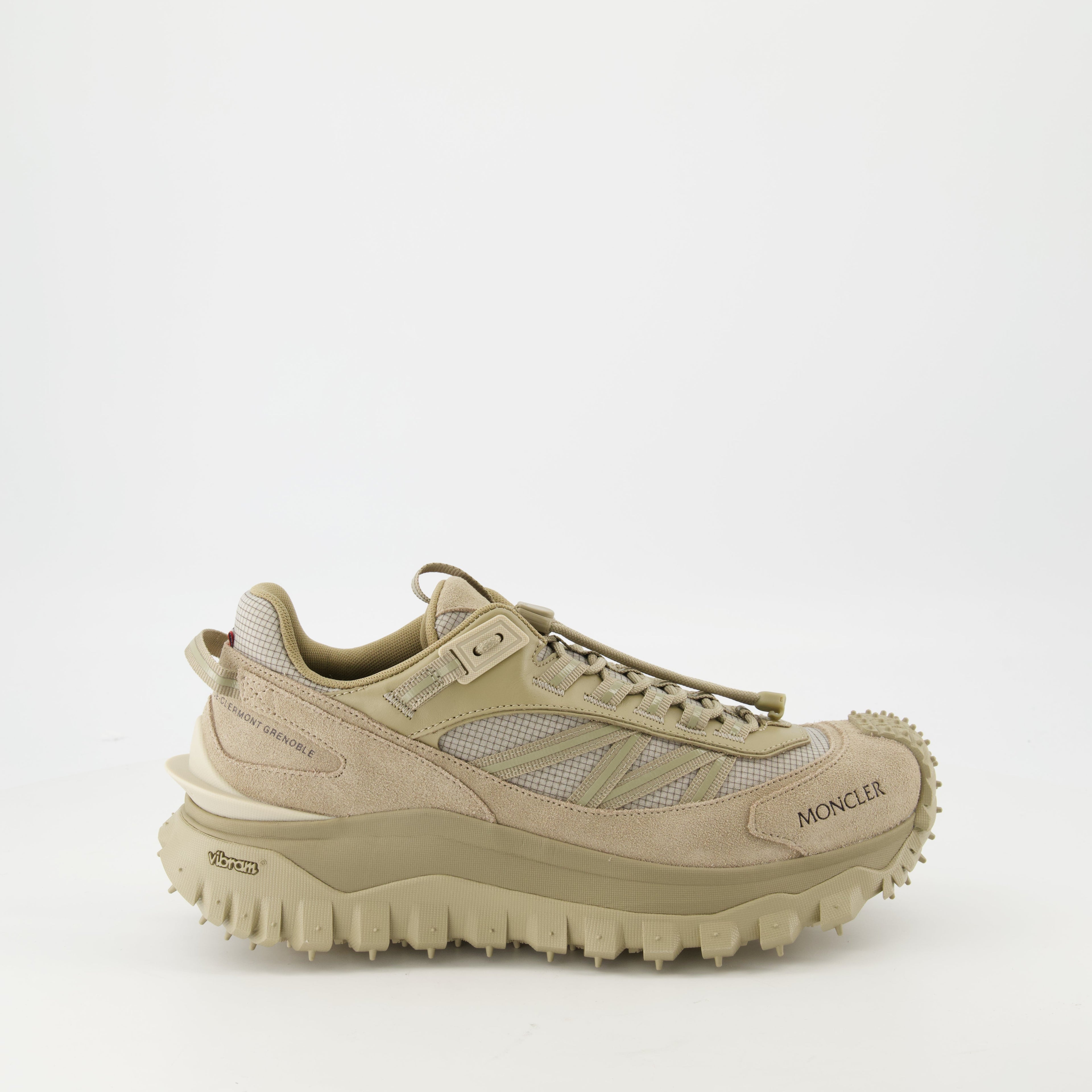 Imagem dos Sneakers Trailgrip Beige da Moncler para Homens - Temporada Primavera-Verão 2025 - Vista Lateral Direita