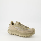 Image of Trailgrip Beige Sneakers by Moncler for Men - Season Spring-Summer 2025 - Front Right Three-Quarter View