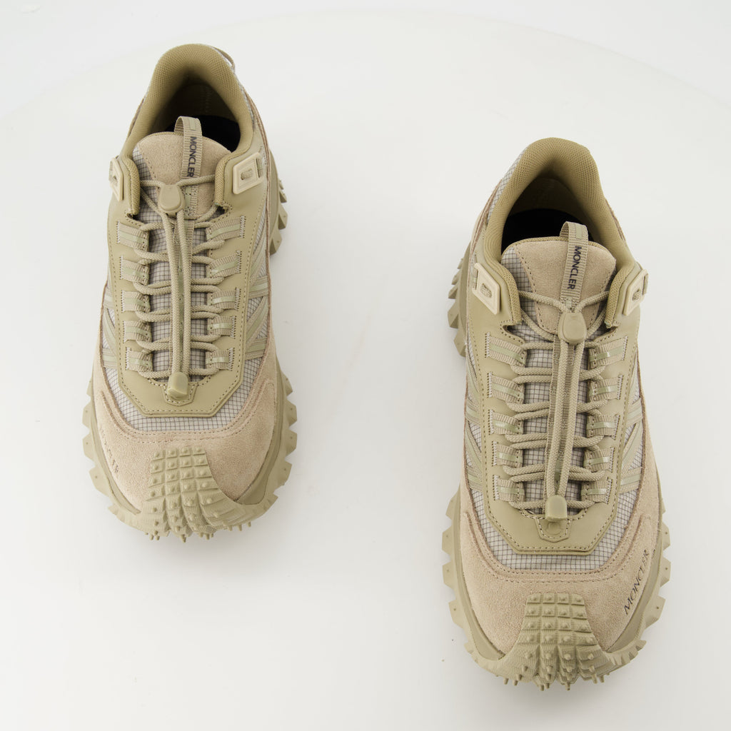 Imagem dos Sneakers Trailgrip Beige da Moncler para Homens - Temporada Primavera-Verão 2025 - Vista Superior do Par