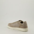 Image of Elegant Beige Sneakers by Dior for Men - Season Spring-Summer 2025 - Back Right Three-Quarter View