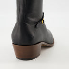 Bild der Pat Cuir Stiefel von Valentino Garavani für Männer - Saison Frühling-Sommer 2025 - Rückansicht
