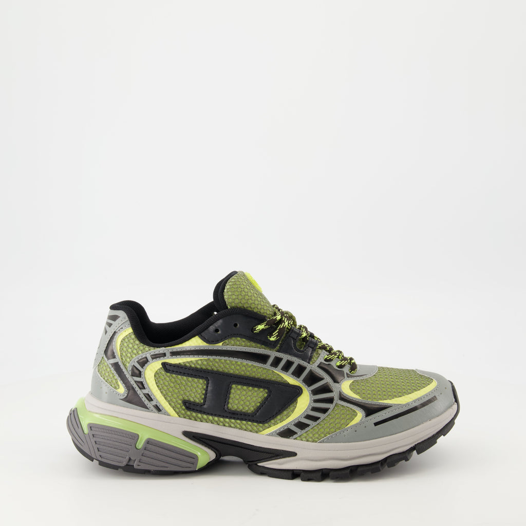 ディーゼルの男性用S-Pro-V-Denseグリーン-グレーのスニーカーの画像 - シーズン春夏2025 - 右側面図