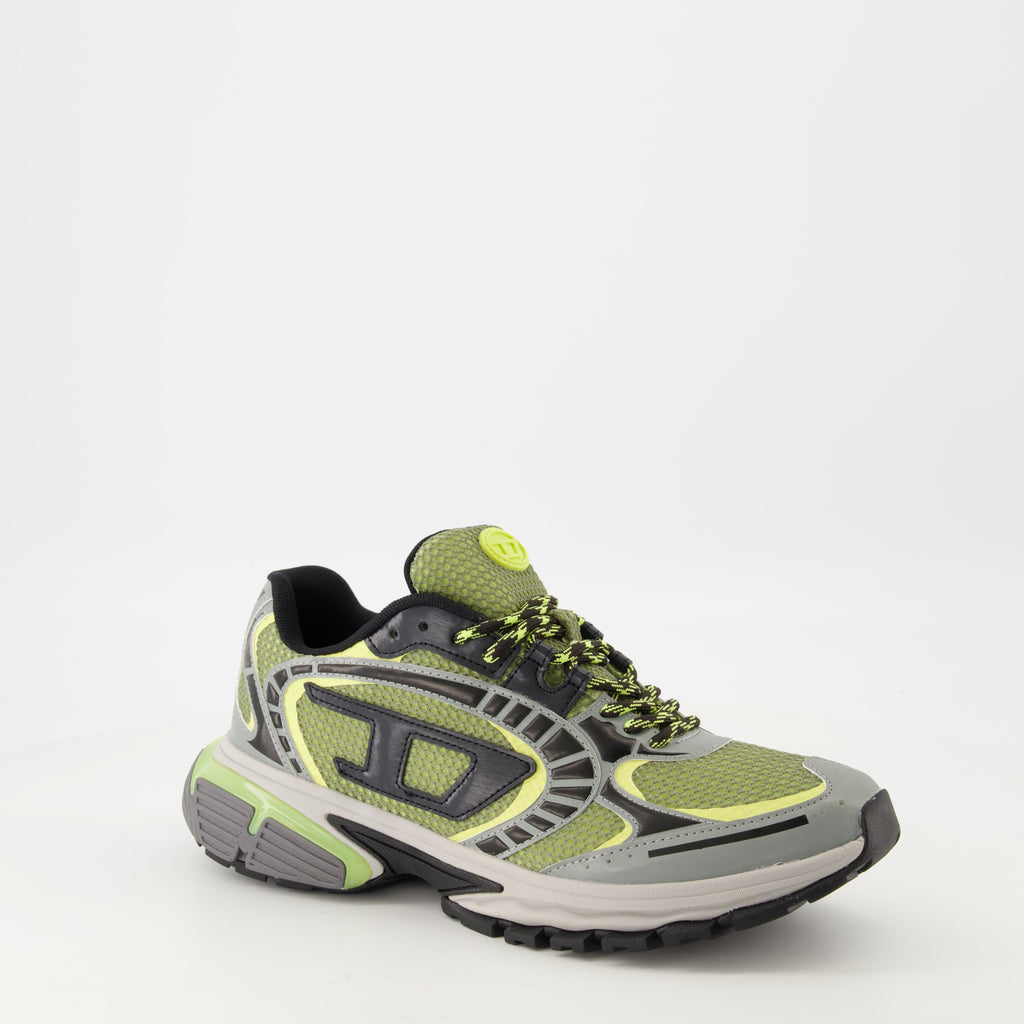 ディーゼルの男性用S-Pro-V-Denseグリーン-グレーのスニーカーの画像 - シーズン春夏2025 - ペアの上からの図