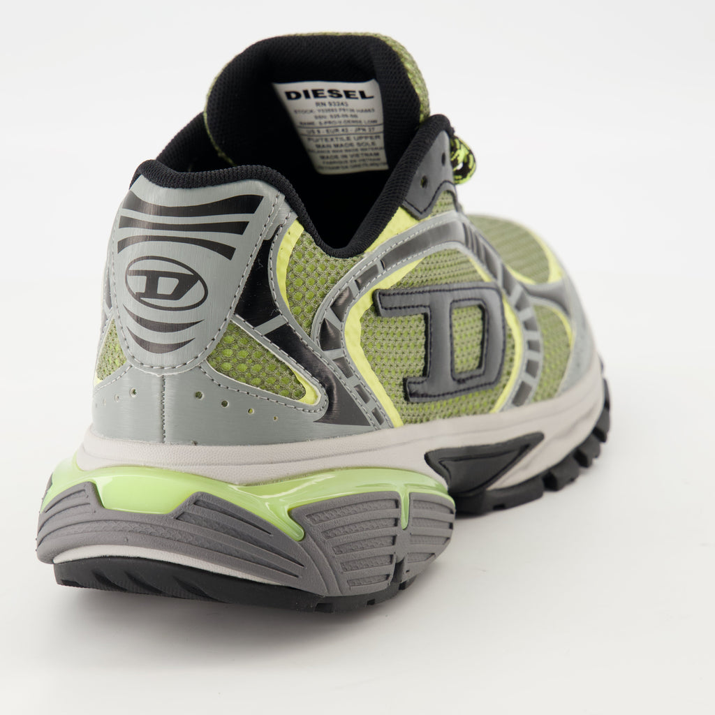 ディーゼルの男性用S-Pro-V-Denseグリーン-グレーのスニーカーの画像 - シーズン春夏2025 - 後方の図