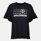 Image of MM6 x Salomon T-Shirt Black by Mm6 for Women - Season Spring-Summer 2025 - Front View