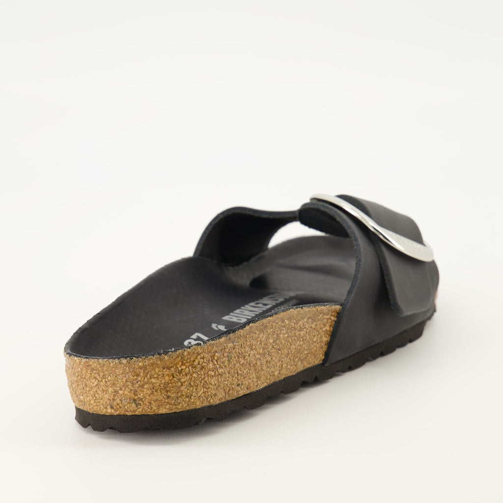 Birkenstock sandals, Madrid Big Buckle, oiled leather footwear, comfortable sandals, adjustable strap sandals