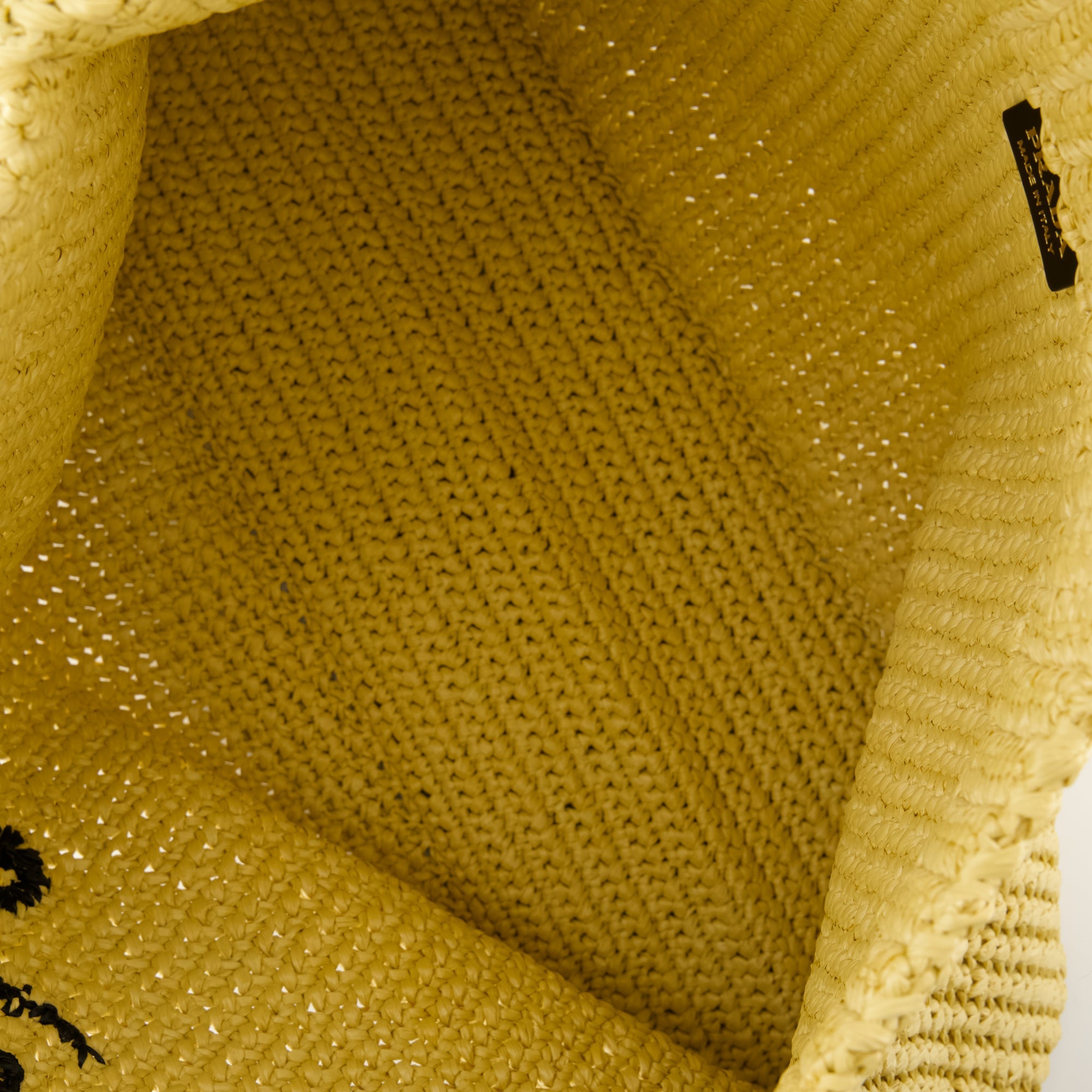 crochet tote bag, Prada bag, beige tote, Spring-Summer collection, luxury accessories