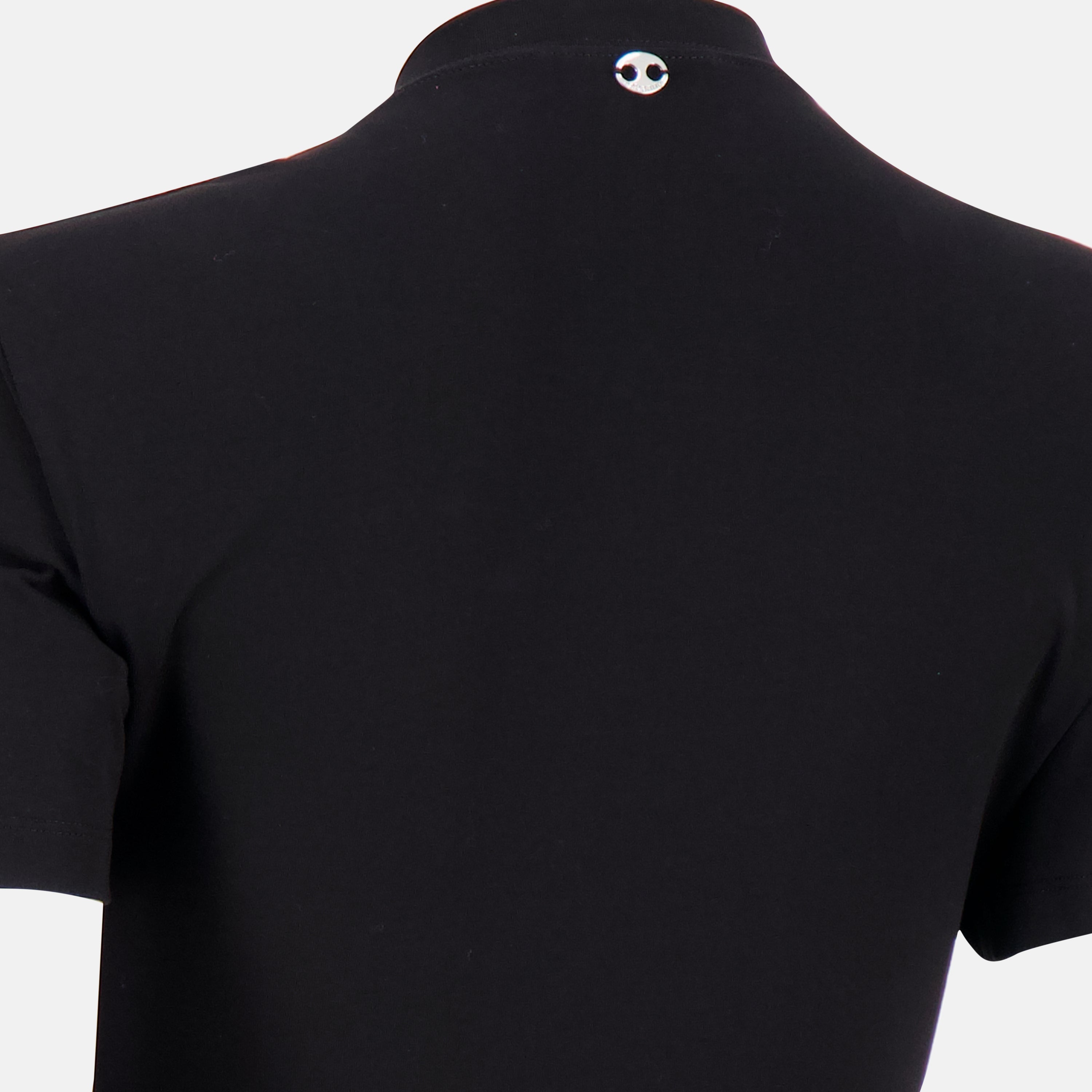 black dress, Rabanne, fitted dress, metallic details, Autumn Winter 2025