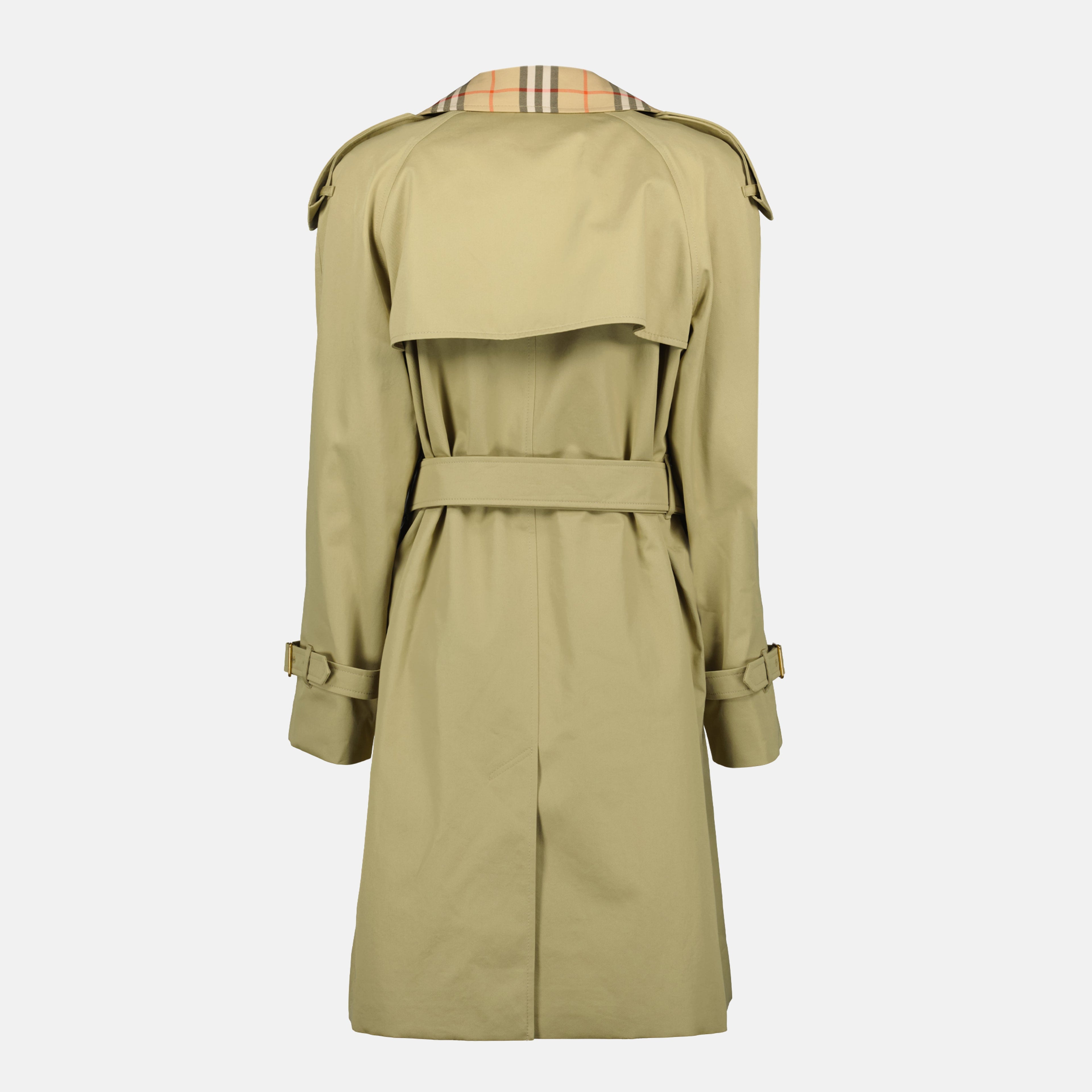 Burberry trench coat, Castleford coat, beige trench coat, mid-length coat, elegant outerwear