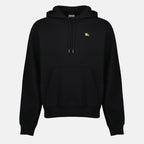 Image of Knight Black Hoodie by Burberry for Men - Season Autumn-Winter 2025 - Front View