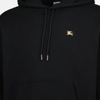 Image of Knight Black Hoodie by Burberry for Men - Season Autumn-Winter 2025 - Product detail view 3