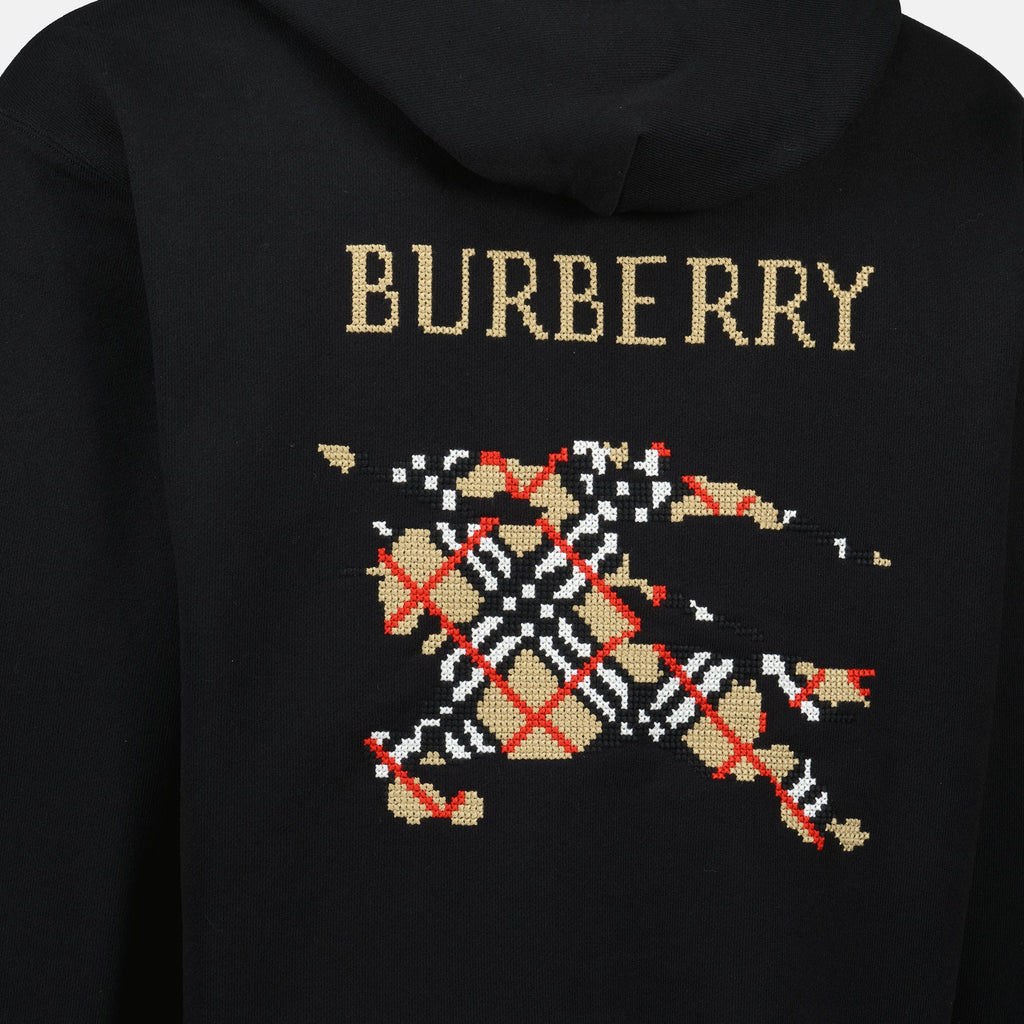 Burberry hoodie, Knight hoodie, black hoodie, men's fashion, Autumn-Winter 2025 collection