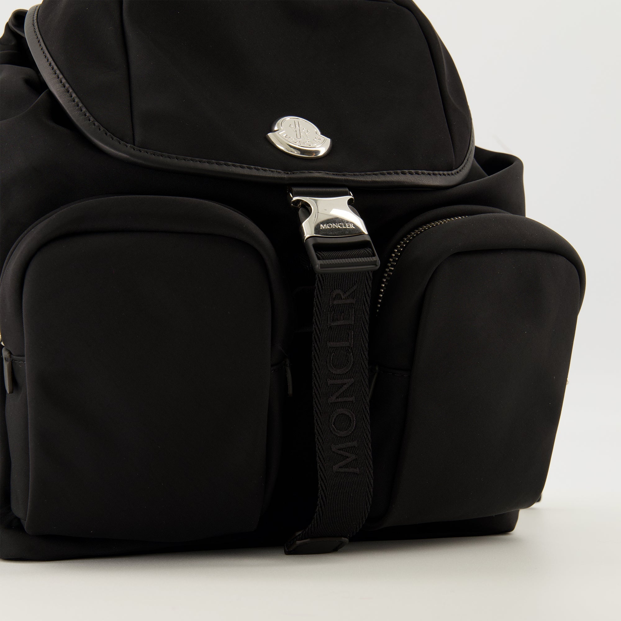 Moncler backpack, waterproof nylon bag, adjustable straps backpack, stylish backpack, New Trick backpack