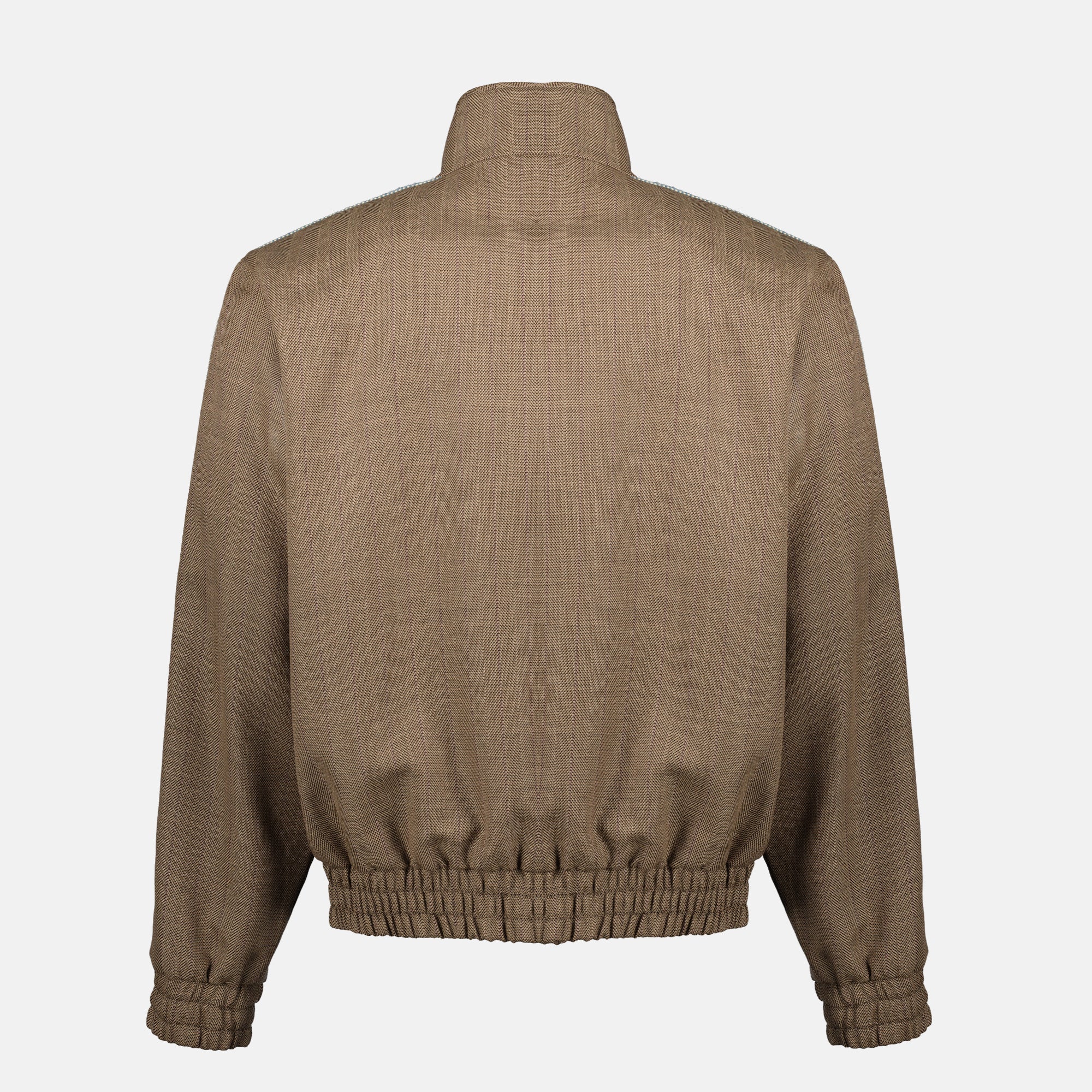 chevron brown jacket drole de monsieur men 15636663107964