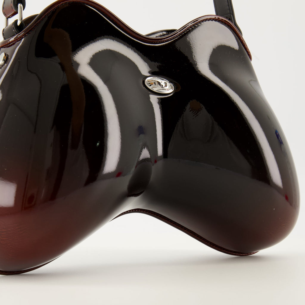 Bilde av Double-D Bordeaux veske av Diesel for kvinner - Sesong Høst-Vinter 2025 - Detalj Utsikt 1