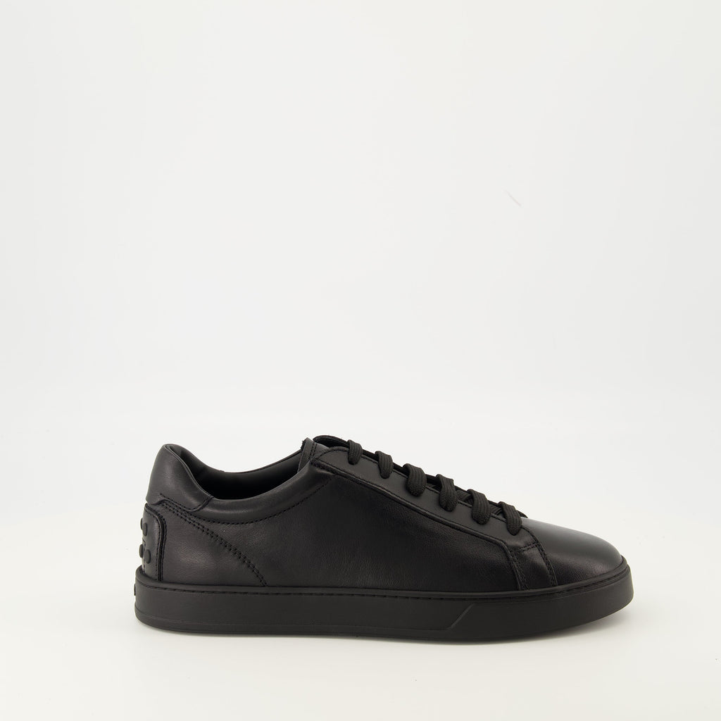black leather sneakers tods men 15545372868988