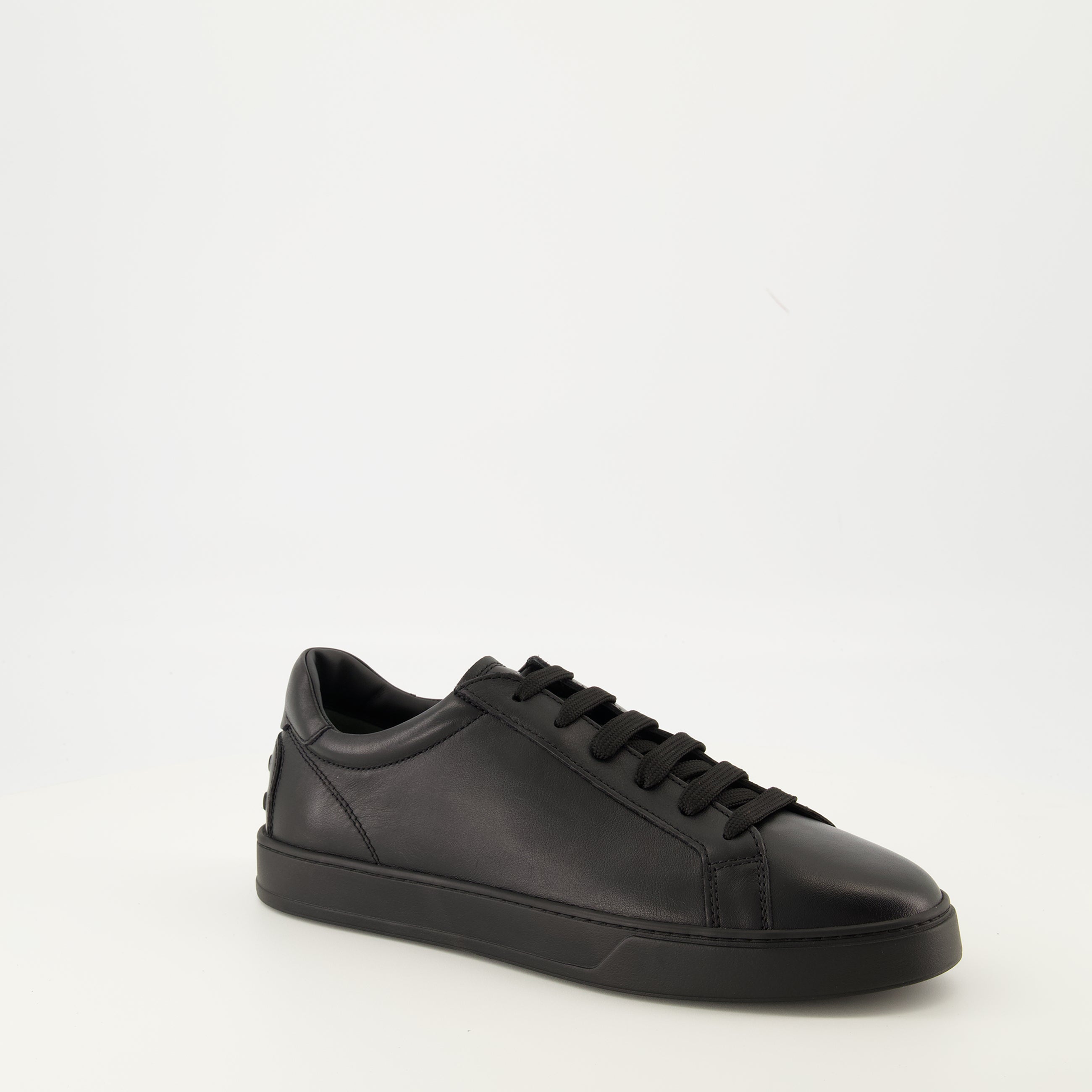 black leather sneakers tods men 15545372868988