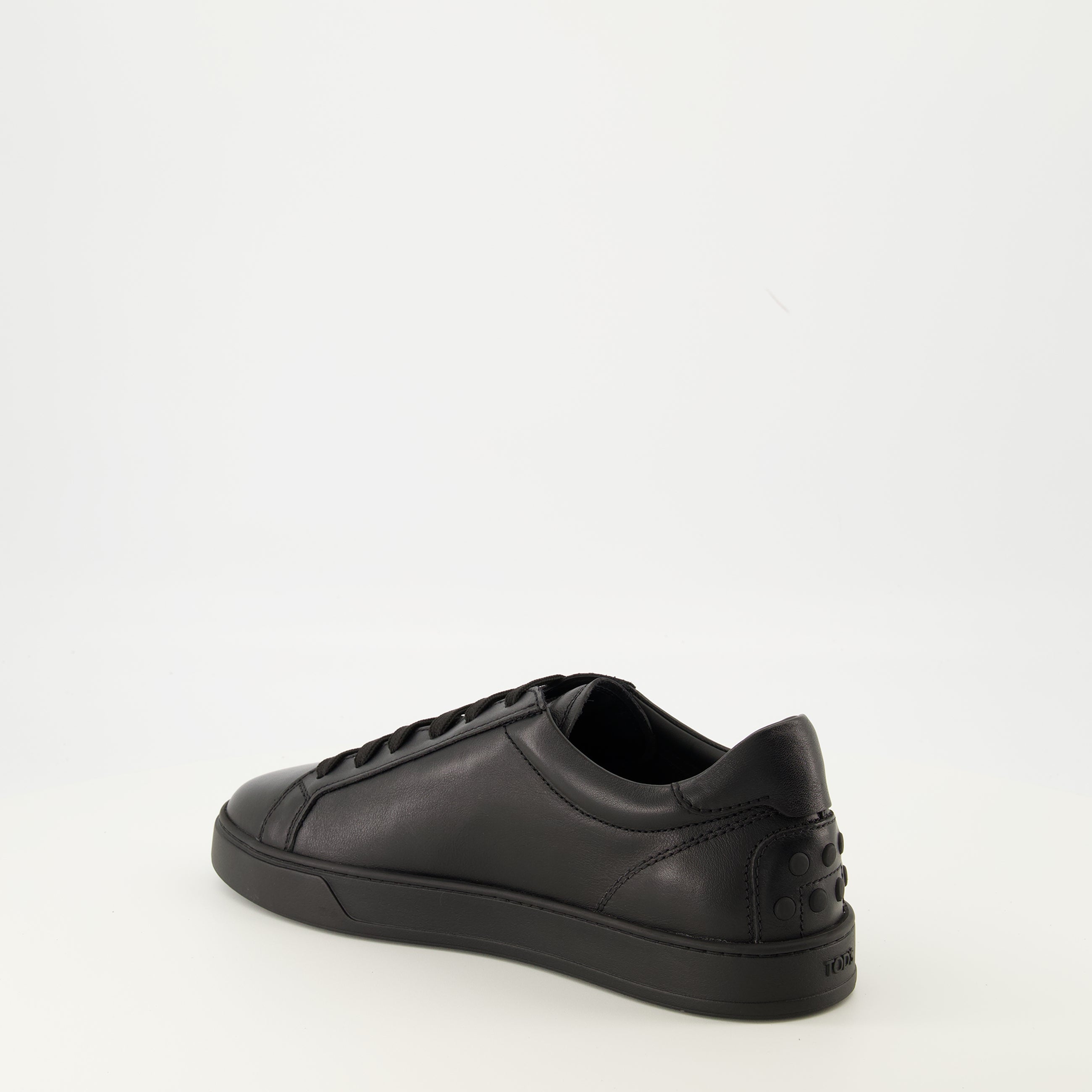 black leather sneakers tods men 15545372868988
