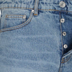 Image de Jean Droit en Denim par Ami PARIS pour Hommes - Saison Automne-Hiver 2025 - Détail Vue 2