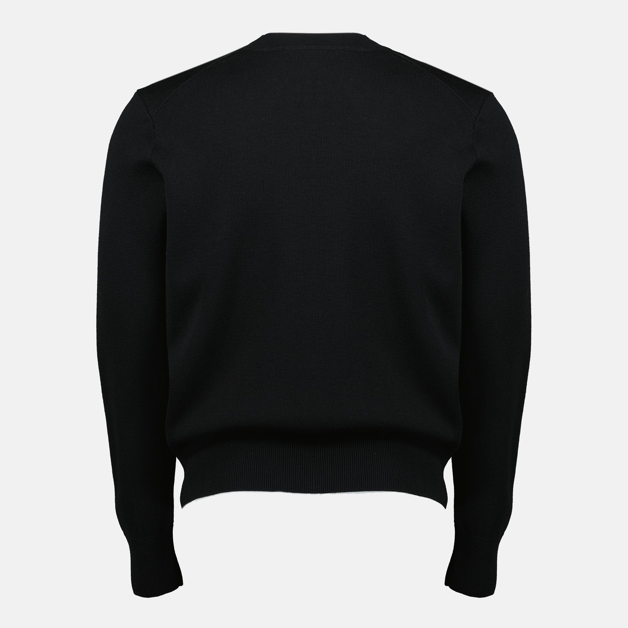 AMI de Coeur Black Sweater, AMI Paris, luxury sweater, wool sweater, fashion essentials