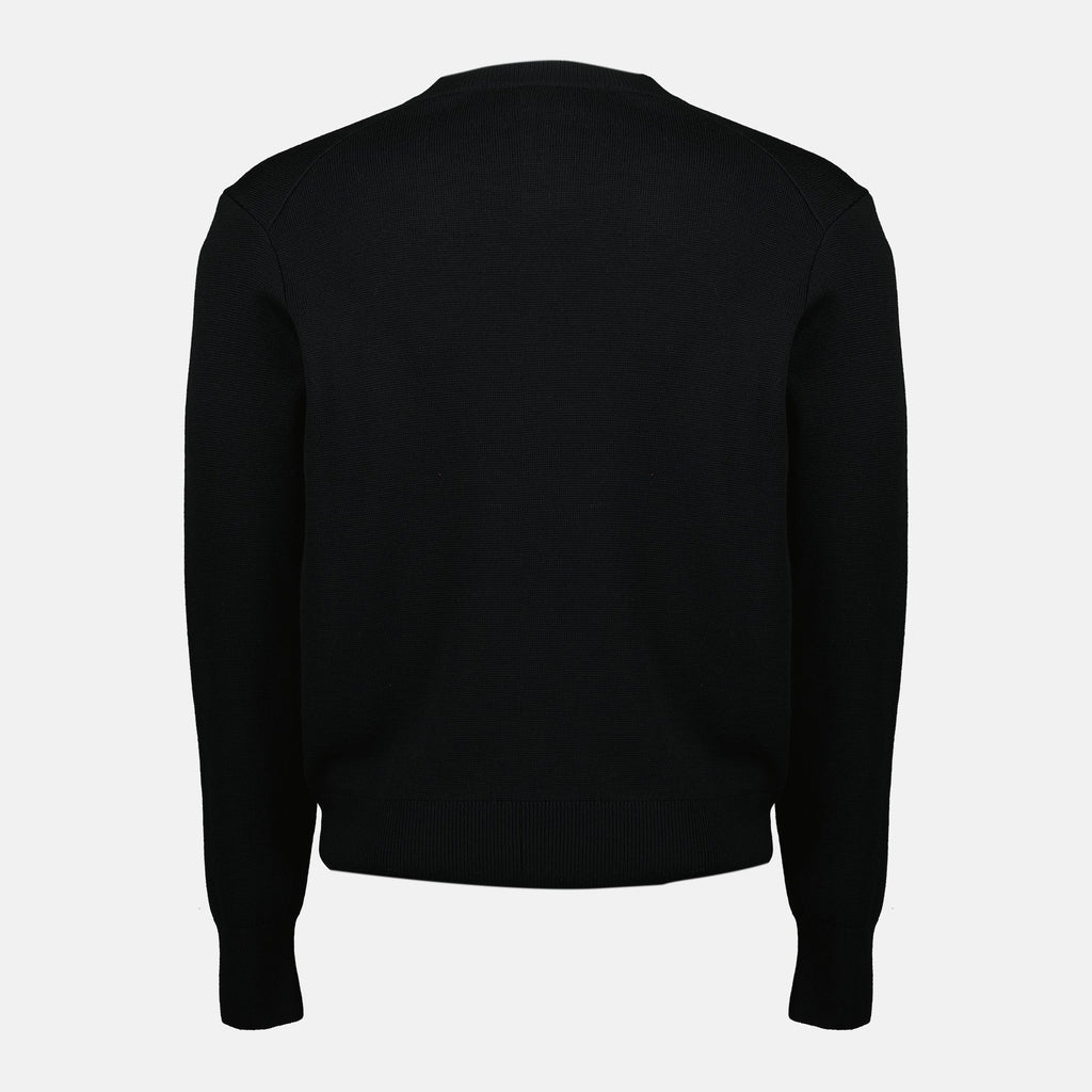 AMI Paris sweater, black wool sweater, Ami de Coeur, Autumn-Winter 2025, men's fashion